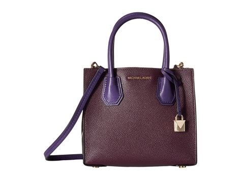 michael kors mercer large leather tote damson|mercer leather convertible tote.